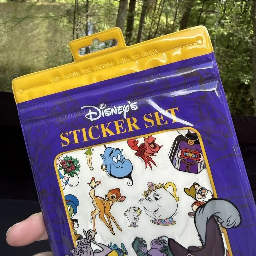 NEW Vintage 1990’s Rare Disney Store Classic Sticker Set Unopened Brand New!